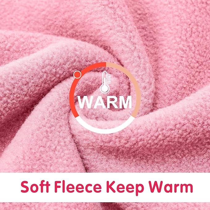 Idepet Dog Fleece Sweater, Small Dogs Shirt Pullover Sweatshirt Pet Dog Clothes Soft Puppy Sweater Warm Winter Shirt Classic Cat Apparel for Small Dogs and Cats (X-Small, Pink)