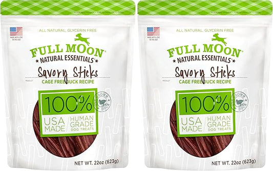 Full Moon Essential Duck Savory Sticks 22.0 oz (Pack of 2)