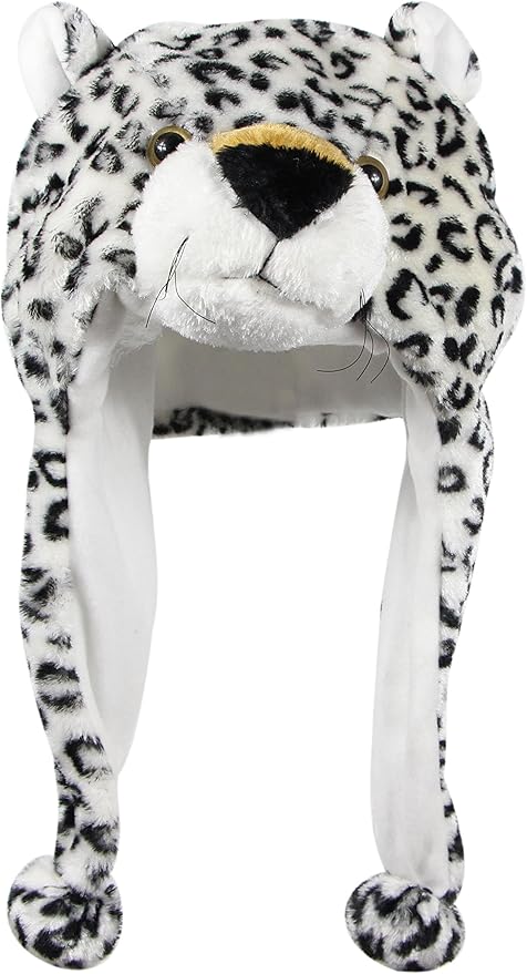 Plush Fun Animal Hats One Size Cap Polyester With Fleece Lining