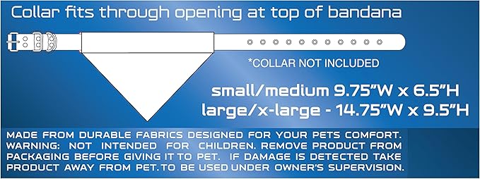 NHL Columbus Blue Jackets Bandana for Dogs & Cats, Large/X-Large. - Cute & Stylish Bandana! The Perfect Hockey Fan Scarf Bandana, Great for Birthdays Or Any Party!