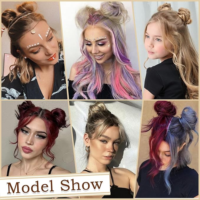 SOFEIYAN 2PCS Messy Bun Hair Piece Wavy Curly Chignon Extension Mini Messy Hair Bun Scrunchies Synthetic Donut Wig Accessory Updo Space Bun Hair Pieces for Women Girls, Strawberry Blonde&Bleach Blonde