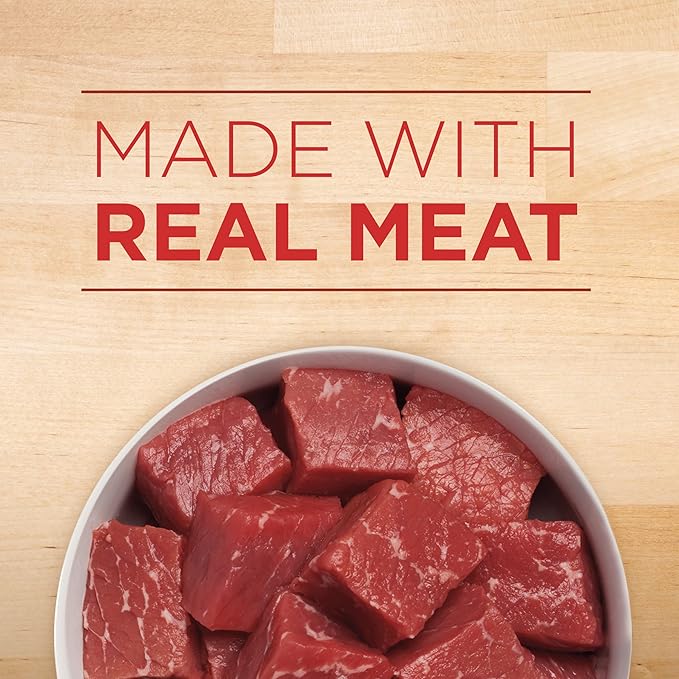 Purina ONE Natural Wet Dog Food Gravy, Tender Cuts in Gravy Beef and Barley Entrée - 13 Ounce (Pack of 12)