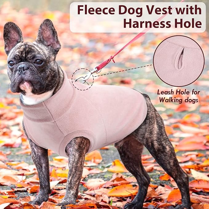 2 Pack Dog Sweaters Winter Fleece Sweatshirt Stretchy Vest Pullover for Dogs Clothes Warm Pet Pajamas Christmas for Meidum and Large Dogs