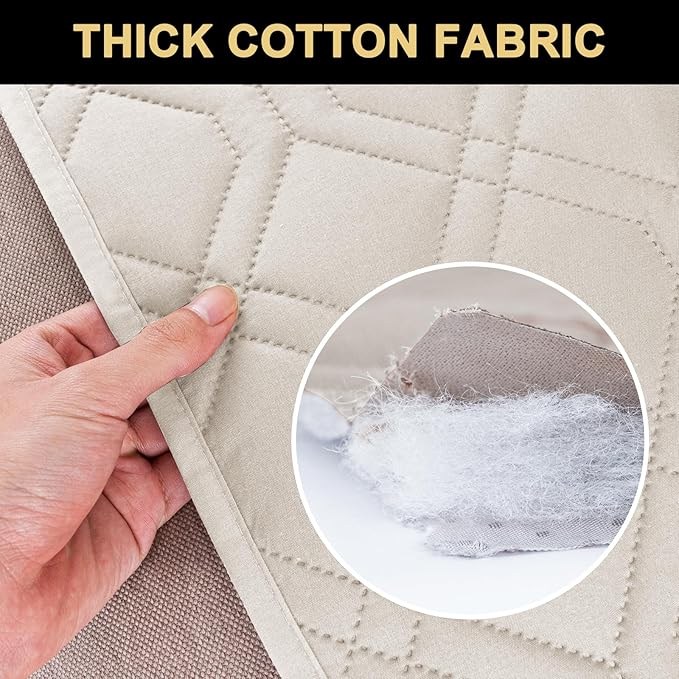 PrinceDeco Waterproof Dog Blanket Pet Bed Cover for Furniture Bed Couch Sofa Loveseat with Anti-Slip Back (32x62 Inch, French Oak)