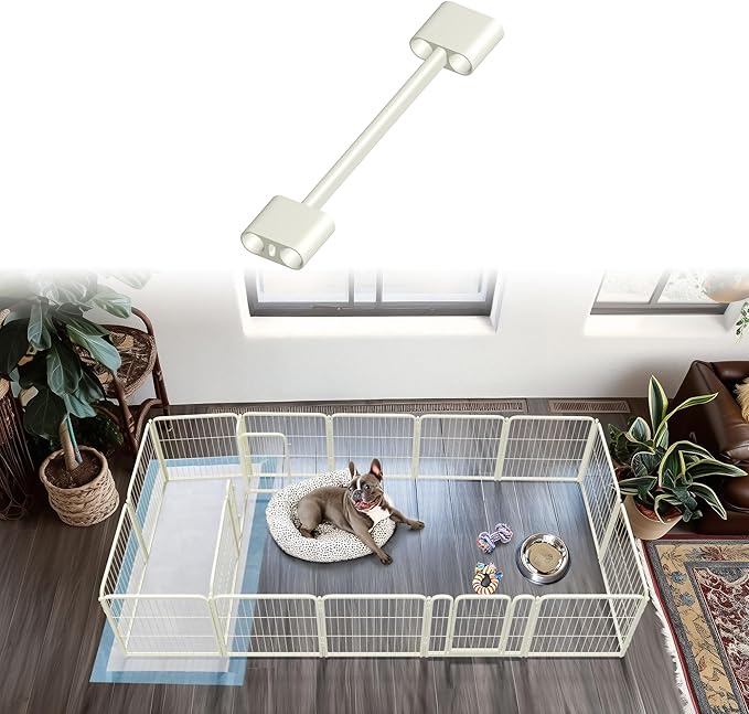 FXW Playpen Connector (Pack of 2), Playpen Accessories Only for FXW Dog Playpen, Designed for 24" Height FXW Homeplus/Rollick/Instant Playpen (Playpen Not Included), White│Patent Pending
