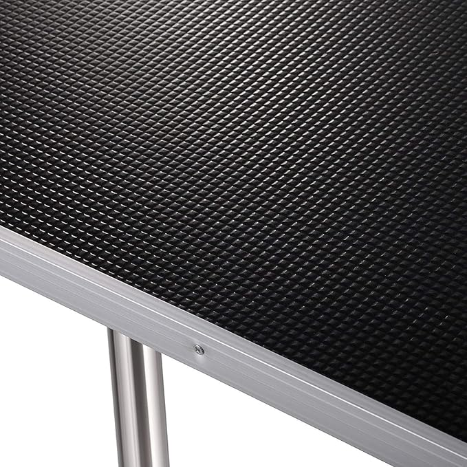 Large Dog Pet Grooming Table, Professional Adjustable Cat Drying Table, Foldable Trimming Station with Arms, Nooses, Mesh Tray, Maximum Capacity Up to 330lbs, 46''/Black