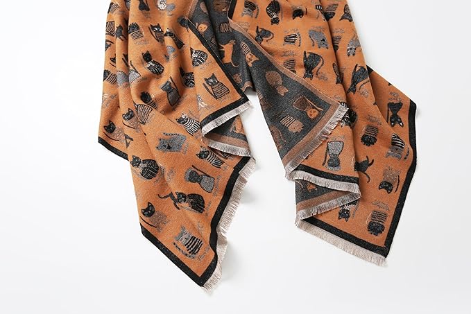 Jeelow Womens Pashmina Shawl Wrap Scarf - Elegant Dressy Evening Poncho Cape for Formal and Wedding Outfits