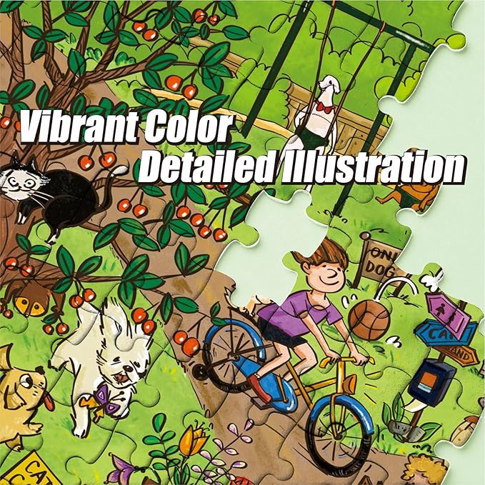 Antelope - 500 Piece Large Format Jigsaw Puzzle for Adults, Dog Park Jigsaw Puzzles 500 Pieces, Large Pieces, No Dust Puzzles for Senior Citizen, 500 PC, Non-Glare Finish, Interlock Smoothly