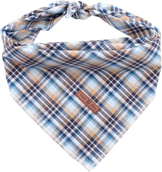 Lionet Paws Dog Bandana Washable Cotton Handkerchief Scarf Triangle Bandana for Small Medium Large Dogs