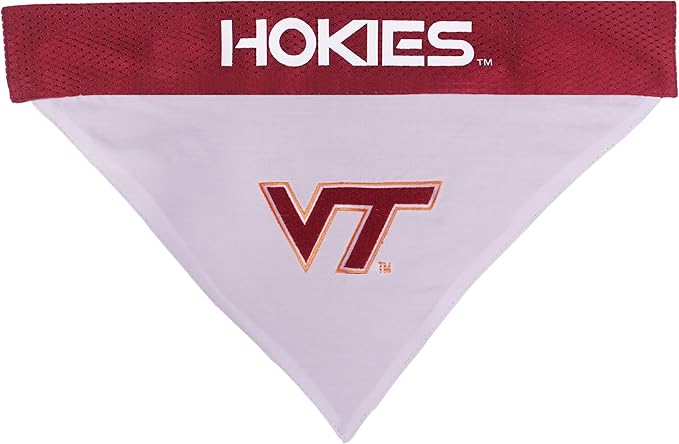 Pets First Collegiate Pet Accessories, Reversible Bandana, Virginia Tech Hokies, Large/X-Large