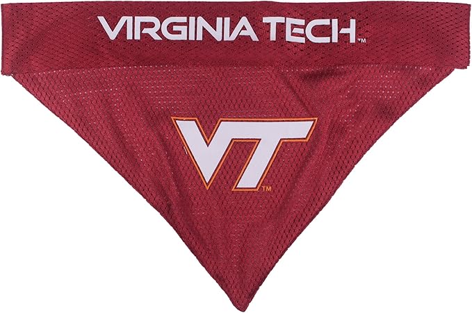 Pets First Collegiate Pet Accessories, Reversible Bandana, Virginia Tech Hokies, Small/Medium