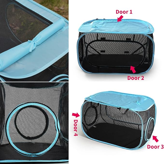 INTURN Cat Furniture Tent for Indoor and Outdoor Playpen Portable Cat Tunnels, Outdoor Kennel (Sleep Kennel)