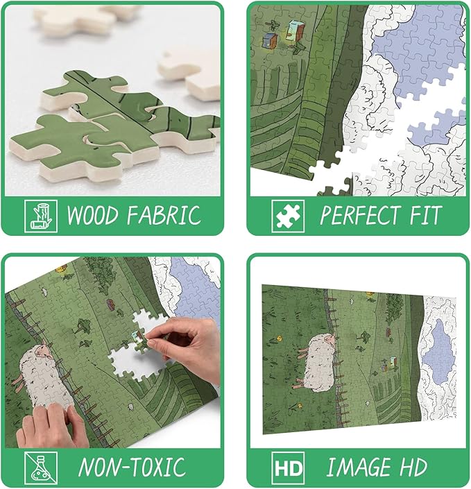 Bow Cute Kitten 120 Piece Healing Home Decor & Unique Living Room Art - More Difficult Challenge Puzzles (Wooden Puzzles Includes Beautiful Gift Box) for All Adult Beginners