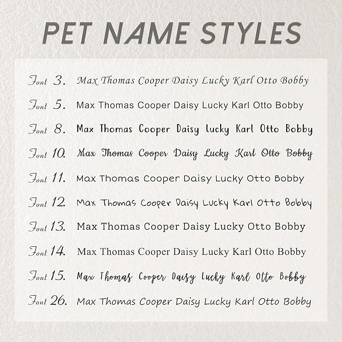 Anavia Slide On Silent Pet ID Tags, S/M/L/XL Personalized Stainless Steel Cat Dog Tag with Elastic Fabric Band, Engraved Nameplate Quiet Chew-Proof Pet Collar Tag (Silver, X-Large)