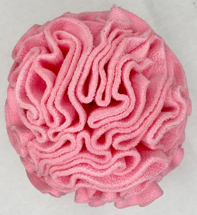 Glory To Dog Medium Breed Snuffle Interactive Foraging Dog Puzzle Ball Toy Pink Large