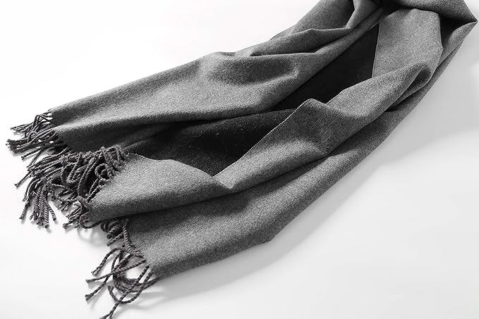 Jeelow Womens Pashmina Shawl Wrap Scarf - Elegant Dressy Evening Poncho Cape for Formal and Wedding Outfits