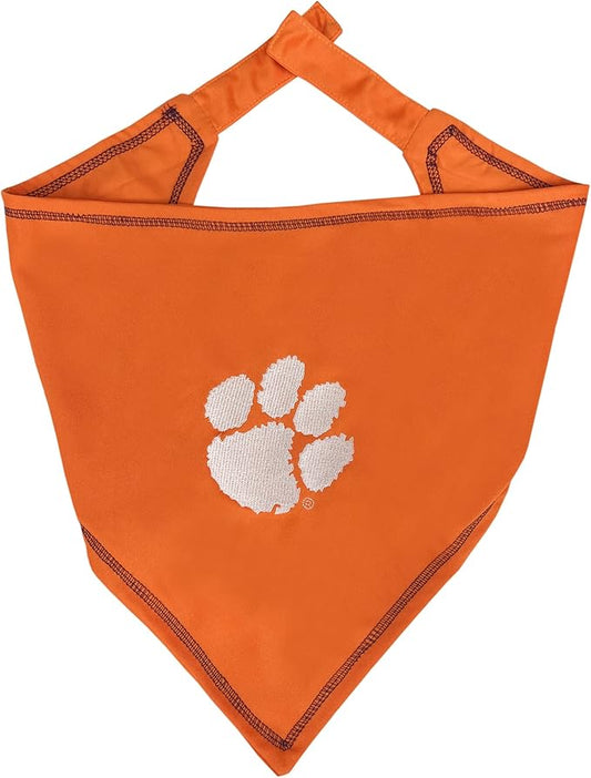 Pets First NCAA Clemson Tigers Tie Bandana, Large/x-Large. Dog Bandana Scarf Bib for Pet Cat Dog. The Ultimate Game-Day, Party Bandana (CL-3550-L-XL)