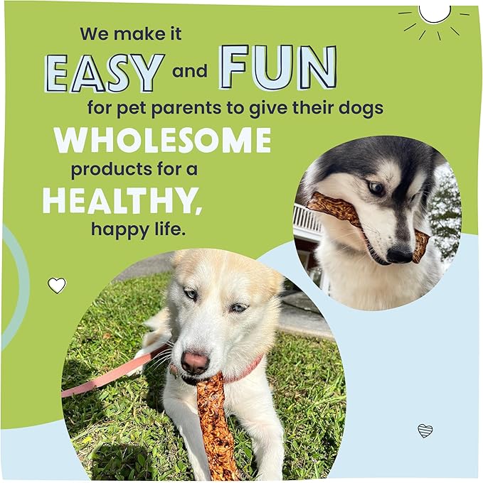 Pawstruck Bully Slices Premium Rawhide Chew Sticks, Beef Flavor - Low Fat, High Protein Treat for Small, Medium, and Large Dogs - No Artificial Ingredients - 1 lb Bag - Packaging May Vary