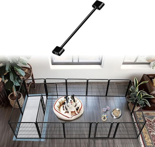 FXW Playpen Connector (Pack of 2), Playpen Accessories Only for FXW Dog Playpen, Designed for 32" Height FXW Homeplus/Rollick/Instant Playpen (Playpen Not Included), Black│Patent Pending