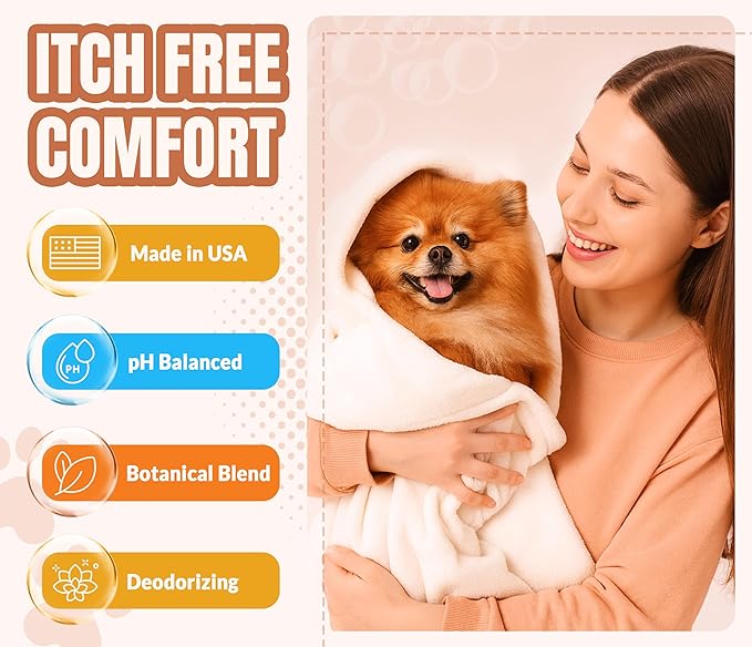 Gentle Puppy Dog Shampoo and Conditioner Set – Moisturizing Pet Grooming Wash for Sensitive & Itchy Skin – Lavender & Biotin Formula – Safe for Puppies & All Breeds, 16 fl oz Each by ALFIE'S CHOICE