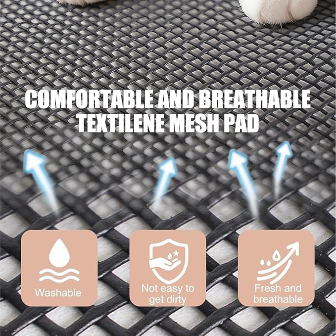 Cat Window Perch,Cat Hammock for Cats Up to 20 Pounds,Cool and Breathable, Durable and Easy to Clean,Comes with 4 Strong Suction Cups,Suitable for Indoor Kittens to Rest, Sunbathe