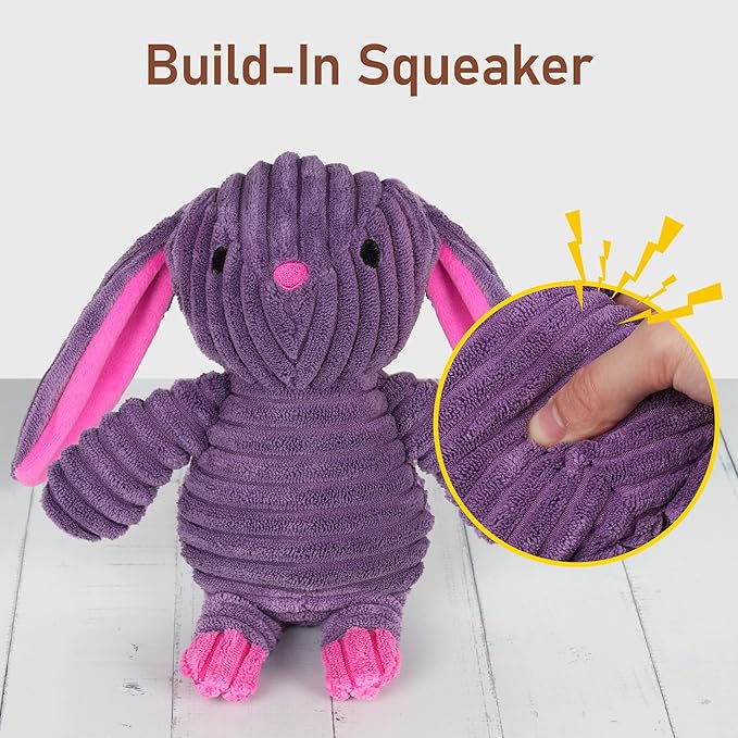 Prime Pets Dog Toys, 5 Pack, Plush Dog Squeaky Toys, Assortment Value Bundle Animal Pet Toy for Small Medium Large Dogs, Stuffed Puppy Chew Toy