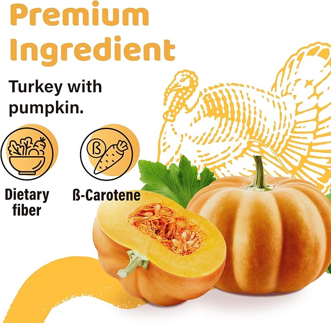 iPaw Turkey Dog Treats, All Natural Human Grade Dog Treat, Suitable for Training chew, US Sourced Raw Material, Hypoallergenic, Rawhide Alternative, Ring (Pumpkin)