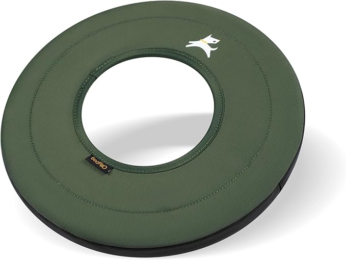 OllyDog Super Flyer Dog Frisbee Toy, 11" – Durable, Lightweight & Water-Resistant Flying Disc – Soft on Teeth & Gums – Floats on Water – Outdoor Fetch Toy for Medium & Large Dogs (Winter Moss)