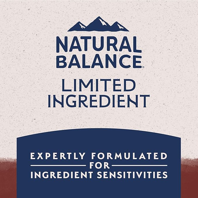 Natural Balance Limited Ingredient Adult Dry Dog Food with Healthy Grains, Beef & Brown Rice Recipe, 12 Pound (Pack of 1)