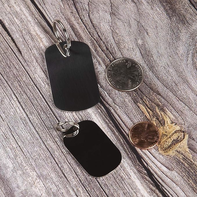 Stainless Steel Pet ID Tags - Engraved Personalized Dog Tags, Cat Tags Front & Back up to 8 Lines of Text – Bone, Round, Heart, Flower, Badge, House, Star, Rectangle, Bow Tie