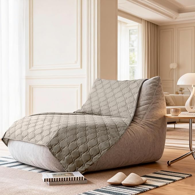 gogobunny 100% Double Sided Waterproof Dog Blanket Soft Pet Bed Cover Reversible Protect Furniture Couch Sofa Car for Puppy Large Dog Cat (Dark Stone/Light Stone, 52x82 Inch (Pack of 1))