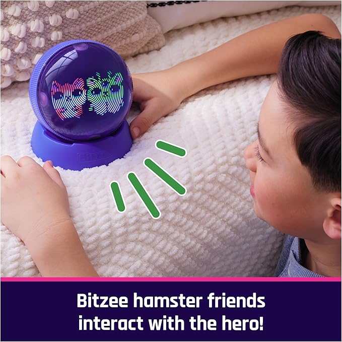 Bitzee, Hamster Ball Interactive Toy Hamster with Over 20 Hamsters Inside, Rolls & Reacts to Touch, Digital Pet Gifts & Stocking Stuffers for Kids