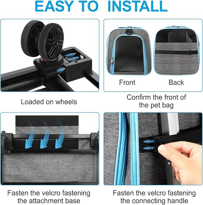 Pet Carrier with Wheels Up to 33 lbs Airline Approved Cat Carrier Rolling Pet Carrier w/Removable Wheels & Expandable Side Washable Plush Mat Pet Travel Carrier with Telescopic Handle & Shoulder Strap