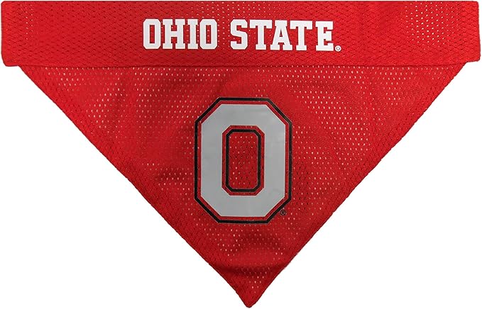 Pets First Collegiate Pet Accessories, Reversible Bandana, Ohio State Buckeyes Size XX-Large