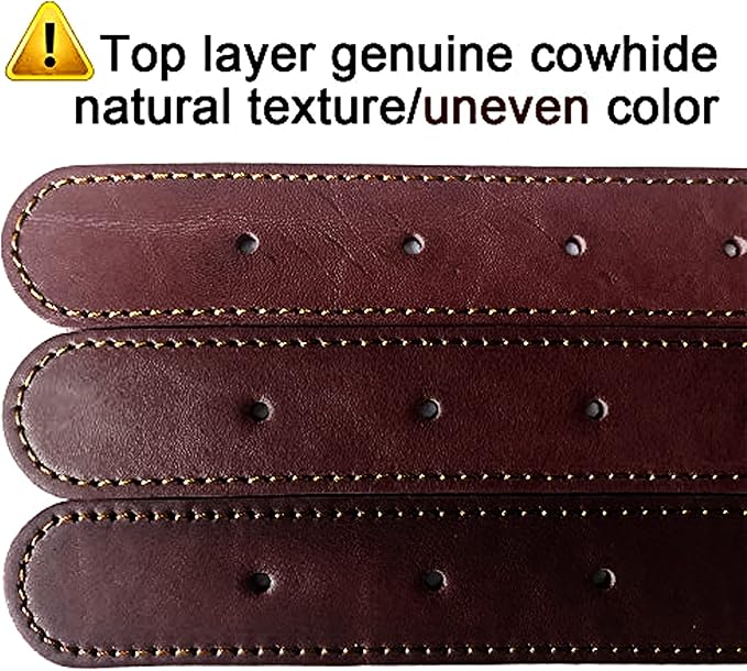 Didog Genuine Leather Dog Collars with Engraved Nameplate, Personalized Soft Leather Dog Collar with Custom ID Tag, Brown/Green/Red for Small Dogs (S,Brown)