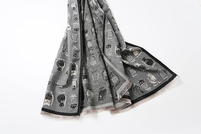 Jeelow Womens Pashmina Shawl Wrap Scarf - Elegant Dressy Evening Poncho Cape for Formal and Wedding Outfits