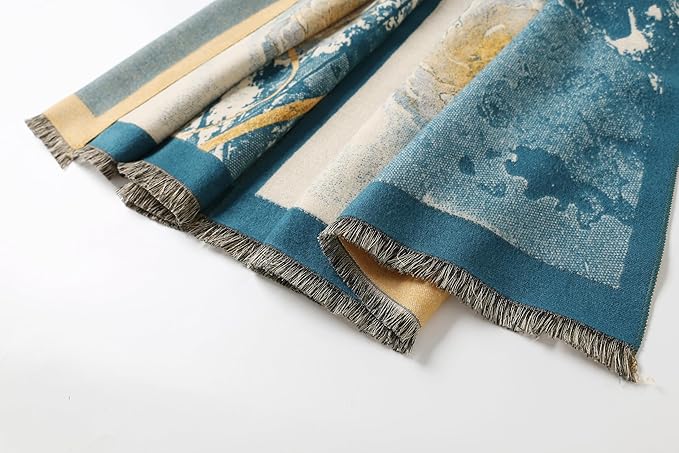 Jeelow Womens Pashmina Shawl Wrap Scarf - Elegant Dressy Evening Poncho Cape for Formal and Wedding Outfits