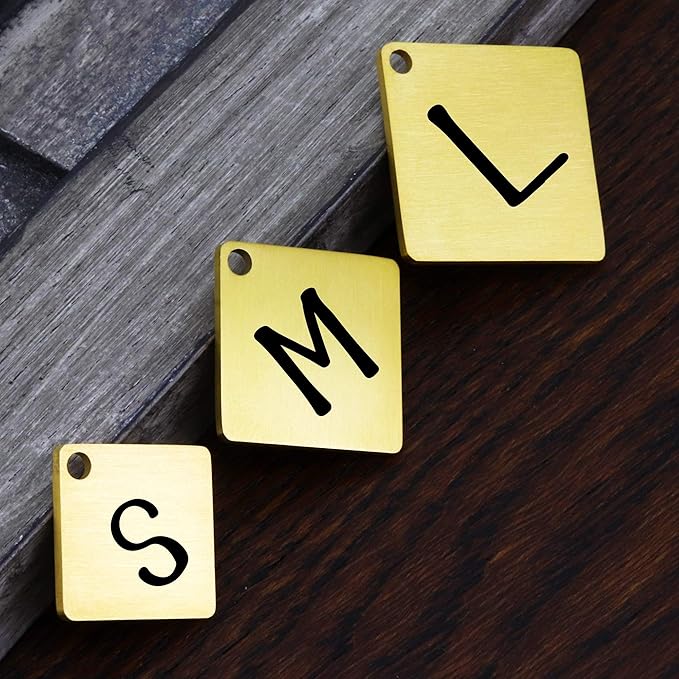 Ultra Joys Dog ID Tag, Custom Dog Tag Personalized Cat Tag, Pet ID Tag, Brushed Stainless Steel Diamond Dog Tag Gold Small