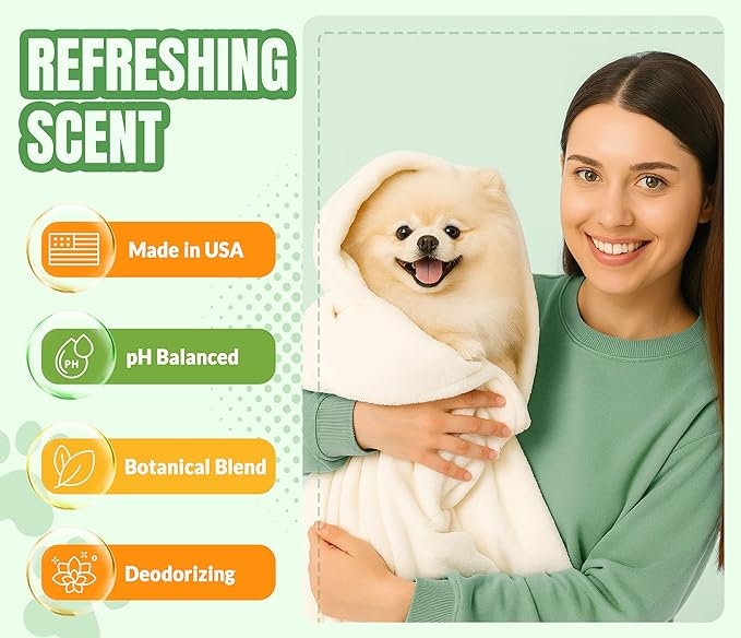 Fresh & Clean Dog Shampoo and Conditioner Set - Deodorizing Odor Control Wash with Lavender & Rosemary - Deep Cleansing Moisturizing Formula for Smelly Dogs -16 fl oz Each by Alfie’S Choice