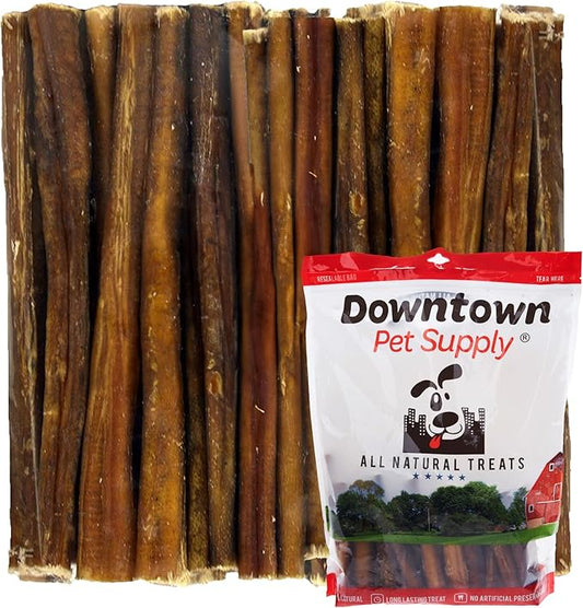 Downtown Pet Supply Bully Sticks - 12" JUNIOR - 12 Pack -SOUTH AMERICA & TURKEY