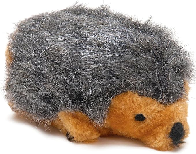 Jeffers Pet Plush Dog Toy with Squeaker, Hedgehog 4" - Soft Crinkle Fabric, Safe & Durable, Healthy Fun for Small & Medium Dogs, Interactive Play, Fetch, Tug - Best Gift for Active Games