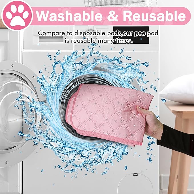 Dog Cat Playpen, Puppy Pet Playpen Indoor for Dog Crate Tent Cage Outdoor, Portable Pop Up Dogs Enclosure Kennel with Carrying Case for Dogs/Cats/Rabbits (Pink with Pad, Medium)