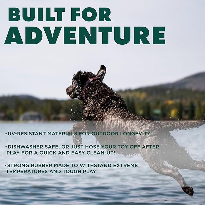 Playology Hound2O Dog Toys | Squeaky Fetch Ball for Dogs | Orange Floating Outdoor Toy - Easy to Clean and Made from Non Toxic Materials