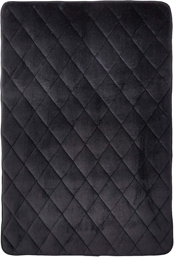 4Knines Extra Large Dog Crate Mat – Waterproof, Non-Slip, Machine Washable Crate Mat – Soft, Durable Kennel Mat for Dogs – Pet Bed for Crates, Travel or Home Use - Extra Large (Black)