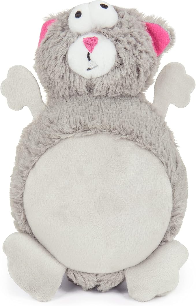 goDog Action Plush Squirrel Animated Squeaky Dog Toy, Chew Guard Technology - Gray, One Size