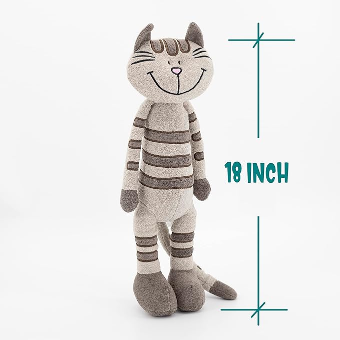 18" Huggable Standing Cat Stuffed Animals Plush Toy,Stuffed Cat Plush Toys for Girls,Cat Toys for Kids,Great Gift for Children,Birthday,Baby Shower,Christmas,Machine Washable