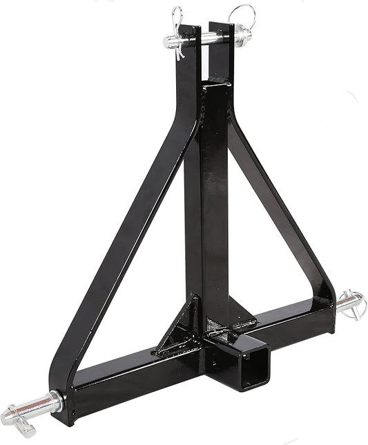 7BLACKSMITH 3 Point 2" Receiver Trailer Hitch Category 1 Tractor Tow Drawbar Adapter for BX Kubota, John Deere, LM25H WLM Tractor, NorTrac, Kioti, Yanmar, Cat