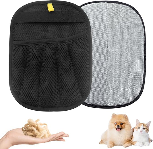 Magic Brush Pet Hair, Electrostatic Pet Hair Remover Gloves for Cats & Dogs, Upgraded Animal Fur Removal Tool, Reusable Cats & Dogs Grooming Gloves for Hair Removal (1)