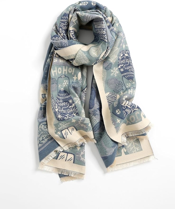 Jeelow Womens Pashmina Shawl Wrap Scarf - Elegant Dressy Evening Poncho Cape for Formal and Wedding Outfits