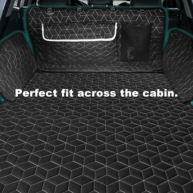 SUV Cargo Liner for Dogs,100% Waterproof Pet Trunk Car Seat Cover Mat with Bumper Flap Protector,Dog Protect Auto Carpet, Heavy Durable Pet Car Seat Protector for SUV CRV RAV4 Q5 CX5